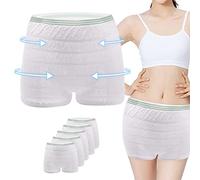 GOOKALA Maternity Knickers,Pack of 5 Postpartum Underwear Disposable C Section Maternity Pants Breathable Stretchy for Women After Birth (M)