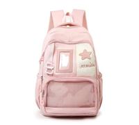 Goolecrimp Ita Bag DIY Clear Pin Display Backpack with Insert Kawaii Y2K Suitable for Women Traveling Classes or Working (Pink)