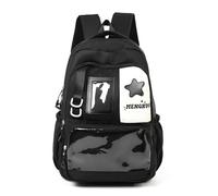 Goolecrimp Ita Bag DIY Clear Pin Display Backpack with Insert Kawaii Y2K Suitable for Women Traveling Classes or Working (Black)