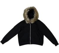 Goolecrimp Unisex Retro Loose Casual Zipper Faux Fur Collar Hoodie Y2k Fashion Hip Hop Punk Street Rock Goth Lightweight Sweatshirt (A,M)