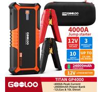 GOOLOO 4000A Car Battery Jump Starter Power Bank Jump Box Battery Charger 12V