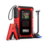 GOOLOO A5 4000A Jump Starter & 160PSI Tire Inflator Combo | All Petrol/10L Diesel Compatible 12V Power Bank w/ LCD Screen, Auto-Shutoff Inflator, LED Light, Portable Roadside Rescue Kit