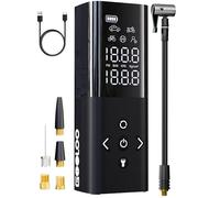 GOOLOO AP150 Car Tyre Inflator Portable Air Compressor, 3X Faster Bicycle Pump 6000mAh 150PSI Digital Car Tyre Pump with Auto-Shutoff, Cordless Electric Bike Pump for Balls Motorcycle with LED Screen