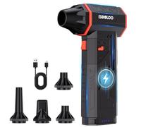 GOOLOO F5S Compressed Air Duster, 180000RPM Cordless Air Blower, Rechargeable Electric Duster with Brushless Motor, 3-Gear Adjustable Dust Blower for PC, Keyboard, Car, Home & Garden