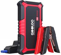 GOOLOO GP2000 Car Jump Starter Power Bank, 2000 A Tip Jump Starter, Supersafe 12 V Booster Car Jump Starter, Portable Jump Starter Mid Intelligent Jump Lead, for 8.0 L Petrol and 6.0 L Diesel