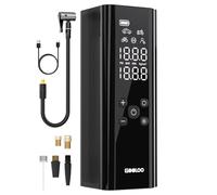 GOOLOO GT150 Tire Inflator Portable Air Compressor - Upgraded 150PSI & 2X Faster Air Pump for Car Tires with Auto-Shutoff, Cordless Air Pump for Cars, Bikes, Balls, Motorcycles, Bright LED Screen