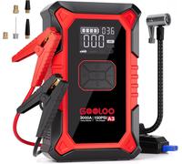 (GOOLOO10) GOOLOO A3 Jump Starter Power Bank with Compressor, 3000 A 150 PSI Peak Current Starter Power Bank for 12 V Vehicles (up to 9.0 L Petrol/6.5 L Diesel), Portable Car Jump Starter with Digital
