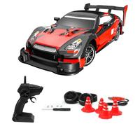 GoolRC 1:16 Scales RC Drift Car, 2.4GHz 4WD 40km/h High Speed RC Race Car with Lights, Waterproof Electric Remote Control Vehicle RTR Gift for Teen Adults
