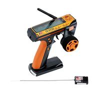 GoolRC Flysky FS-GT3C RC Transmitter 2.4Ghz 3CH LCD Remote Controller with FS-GR3E Receiver for RC Car Boat (Yellow)