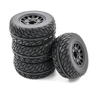 GoolRC RC Car Tires 4pcs Replacements for 12MM 14MM 17MM ARRMA Replacmenet for TRX HSP Tamiya HPI Off-Road Vehicle Short Truck RC Car Wheels RC Car Tires B