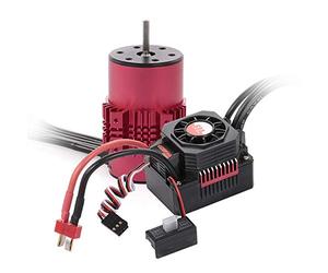 GoolRC Surpass Hobby 3660 Brushless Motor and ESC Combo, 2600KV Brushless Motor and 60A ESC for 1/10 Scale RC Car Truck Indispensable Accessory for Modification Enthusiasts