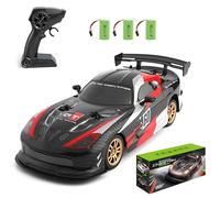 Goolsky 1:16 RC Drift Car 2.4G 4WD High Speed 20KM/H RC Racing Car with LED Lights RTR Speed Control Drifting Vehicles Toy with Drifting + Racing Tires, Gift for Teen Adults