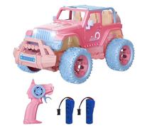 Goolsky Pink Remote Control Car for Girls, 1:18 Scale RC Off Road Truck with LED Lights, 2.4Ghz 4WD All Terrain Je RC Trucks, Christmas Birthday Gifts for Grils