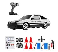 Goolsky Remote Control Drift Car 1:16 Scale 2.4G High Speed 4WD Racing Toy for Adults Boys Girls Kids - Rechargeable With LED Lights Spray Function Rubber Tires 3 Battery