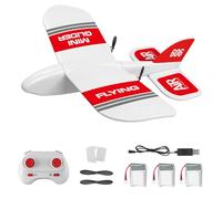 Goolsky Remote Control Glider RC Air Planes 2.4GHz 2CH Fixed Wing EPP Foam Mini Glider Built-in Gyro System Mini Indoor RC Glider Airplane Model Toys for Teen and Adults Gifts KF606