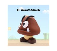 (Goomba, No Box) Super Mario Action Figure Bowser Princess Peach Anime Game All Star Collection Model Toy for Children