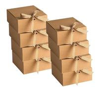 Goomp Gift Boxes with Lids, 20PCS 20 x 20 x 10 cm Bridesmaid Proposal Box Gift Boxes for Presents for Wedding Gift Birthday Christmas Packaging Chocolate Cupcake Crafting