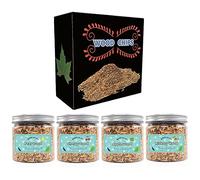 Goomp Wood Chips for Smoking Gun & Grill - 4pcs Hickory, Cherry, Apple & Pear Wood Chips - 3.5 oz Each - Great for Smoking Beef, Pork, Chicken, Fish & Whisky