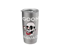 Goon Squad Skull w/Crazy Eyes Gooning Out Stainless Steel Insulated Tumbler
