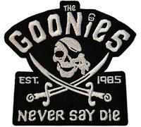 Goonie Classic Movie Never Say Die Embroidered 3.5" Tall Iron on Patch
