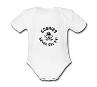 Goonies Never Say Die Unique Baby Vest Baby Grow Babygrow Cute Novelty Bodysuit Funny Boys Girls UniseX