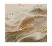 GOONSDS Brocade Silk Fabric Satin Flower Fabrics for Sewing Material for DIY Dress Fabric Wedding Costume,L