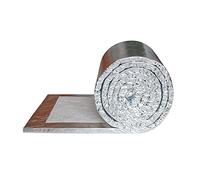 GOONSDS Ceramic Fiber Insulation Baffle Fire Blanket - Single-Sided Aluminum Foil for Stoves, Furnace, Kilns, Fire,20mmx610mmx1000mm