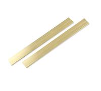 GOONSDS H59 Brass Shaft Copper Square Flat Bar Model Maker DIY Material Thickness: 1.5Mm Length: 500Mm/19.68Inch 2Pcs,Width:10mm