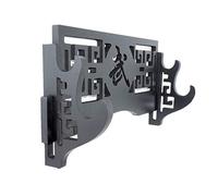 GOONSDS Sword Holder Wall Mount Samurai Display Stand Hollow Out Pattern for Katana Wakizashi And Standard Swords-Bushido 2 Tier