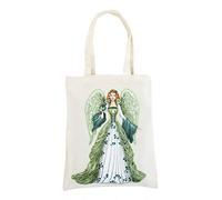 GOONSDS Tote Bag - Reusable Diamond Painting Cotton Fabric Foldable Shopping Bag with Handle,Durable Fashionable Bags for Shopping Daily Organization Rhinestone Diamond Art Handbag,N
