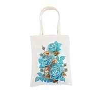GOONSDS Tote Bag - Reusable Diamond Painting Cotton Fabric Foldable Shopping Bag with Handle,Durable Fashionable Bags for Shopping Daily Organization Rhinestone Diamond Art Handbag,H
