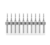 GOONSDS Tungsten Carbide Twist Drill Bits, Sizes for PCB, Jewelry, CNC, Soft Metals 10Pcs,Diameter 1.5mm