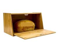 GOOPEEG Bread Bin, Pastries Bread Bin Storage Box Lift Up Lid Compact Wood Kitchen Household Removable Storage Bin for Fresh Loaves