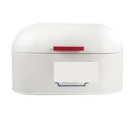 GOOPEEG Bread Bin, Pastries Large Capacity Bread Bin Snacks Storage Organizer Rustic Modern Box Storage Bin for Fresh Loaves(White)