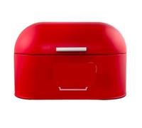 GOOPEEG Bread Bin, Pastries Large Capacity Bread Bin Snacks Storage Organizer Rustic Modern Box Storage Bin for Fresh Loaves(Rosso)