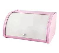 GOOPEEG Bread Bin, Pastries Metal Bread Box Multifunctional Bin Minimalistic Storage Container For Decor Storage Bin for Fresh Loaves(Pink)