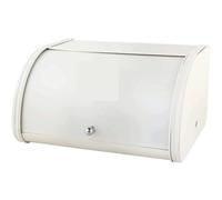 GOOPEEG Bread Bin, Pastries Metal Bread Box Multifunctional Bin Minimalistic Storage Container For Decor Storage Bin for Fresh Loaves(White)
