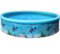 GOOPEEG Family Pool,Garden Family Inflatable Swimming Pool Above Ground Pool Blow Up Pool For Backyard Outdoor Garden Parties(155 * 30cm)