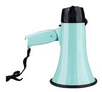 GOOPEEG Powerful Megaphone Hand Megaphones Loudspeaker Recording Bullhorn Speaker with Adjustable Volume Control Foldable Referee Megaphone Powerful Bullhorn(Grün)