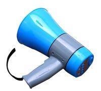 GOOPEEG Powerful Megaphone Handheld Megaphone With Volume Control Bullhorn Speaker Outdoor Loudspeaker Recording Portable Powerful Bullhorn