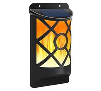 GOOPEEG Solar Garden Lights Solar Powered LED Flame Light Wall Mounted Outdoor Garden Dusk to Dawn Pathway Lights Waterproof(1 Pack)