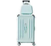 GOOPEEG Suitcase Trolley Luggage Sets 2 Piece,Hardshell Suitcase Set, Lightweight Luggage Set Lock with Makeup Cases Secure(B)