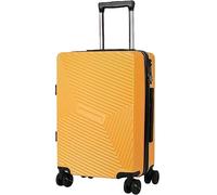GOOPEEG Suitcase Trolley Portable Luggage with Spinner Wheels Carry On Luggage Drop-Resistant TSA Locking Suitcase Secure(Yellow,24 in)