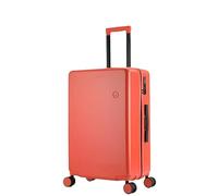 GOOPEEG Suitcase Trolley Suitcases with Wheels Anti-Fall Wear-Resistant Luggage 20/24in Suitcases Lightweight Secure(Rosso,24in)