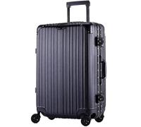 GOOPEEG Suitcase Trolley Suitcases with Wheels Large Capacity Hard Edge Luggage Security Combination Lock Secure(C,28in)
