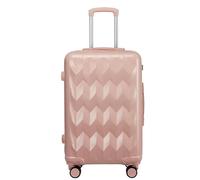 GOOPEEG Suitcase Trolley Suitcases with Wheels Luggage Durable Hard Edge Portable Combination Lock Suitcases Secure(D,26 in)
