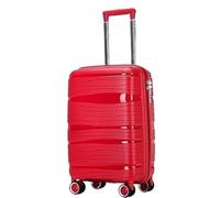 GOOPEEG Suitcase Trolley Travel Suitcase with Spinner Wheels,Lightweight Ergonomic Handles,Carry On Luggage Secure(A,28in)
