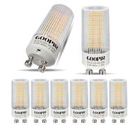 Goopig GU10 LED Corn Bulbs 3.5 W Neutral White 4000 K, Equivalent to 50 W Halogen Lamp, Pack of 6, 385 Lumens, Cylindrical Transparent T22, Flicker-Free, Non-Dimmable, 360° Light Angle