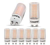 Goopig LED Corn Bulbs GU10 3.5W, Warm White 2700K, Equivalent to 50W Halogen Light Bulbs, 385 Lumen, Transparent T22 Tubular, No Flickering, Non-Dimmable, 360° Beam Angle, 6 Pack, 1A0352700K360NP12P