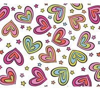 GoOpticians Rainbow Hearts Cloth Microfibre Cleaning Cloth For Spectacles Eye Glasses Screens Phones Tablets 15cm x 18cm (x1)